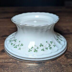 Vintage Royal Tara Fine Bone China Irish Shamrock Pillar Candle Holder Galway
